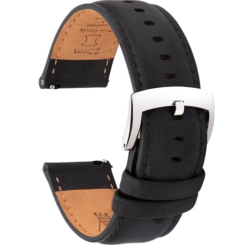 [CORROPELLE] 時計バンド 本革 時計ベルト クイックリリース 18mm 19mm 20mm 21mm 22mm 交換ベルト 工具は不要です レトロ エレガント クレイジーホースレザー 防汗 触覚の裏地 時計ベルト 男女兼用